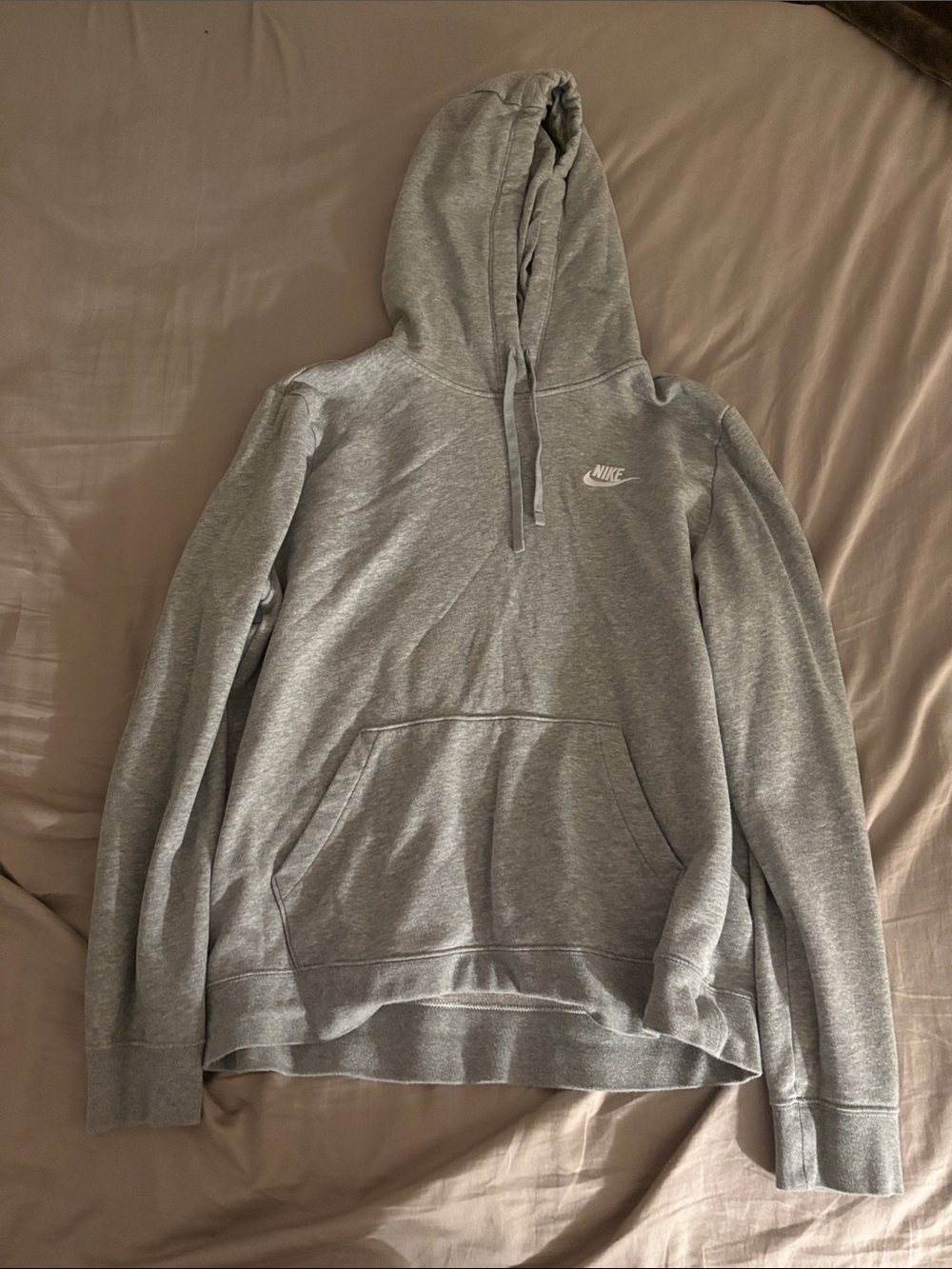 Nike Gray Hooded Sweatshirt Pullover